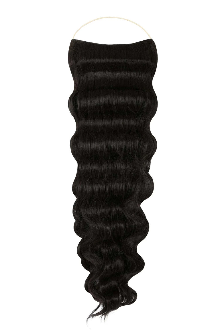 Wavy Syn Halo Hair Extensions