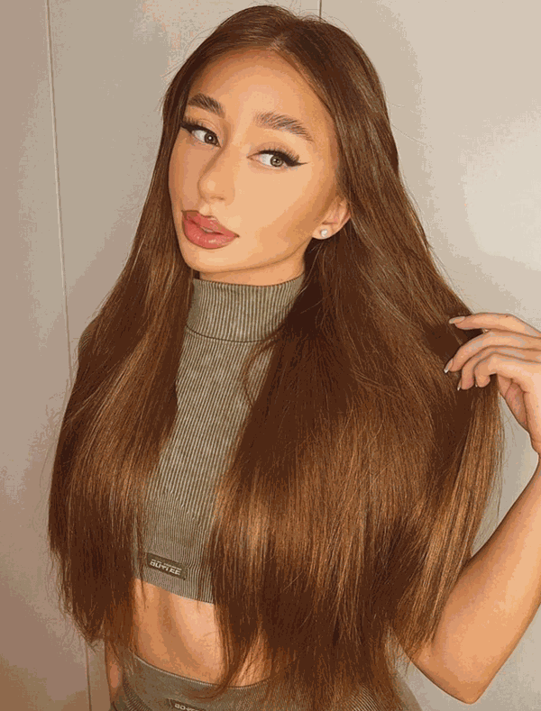 Premium Halo Chocolate Brown #4 Hair Extensions