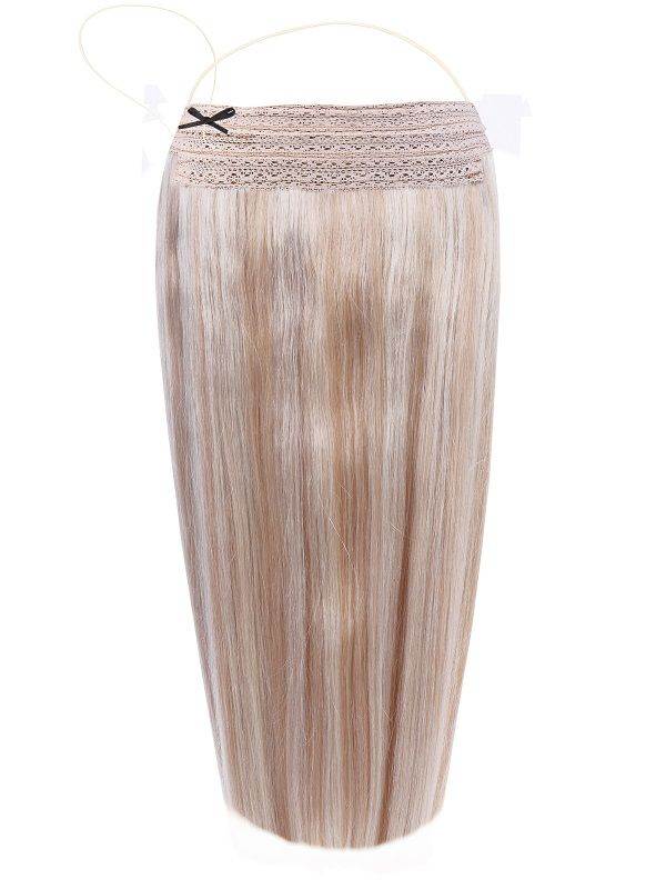 Premium Halo Mixed #17/Ash Blonde Hair Extensions