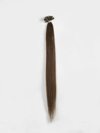 Nail Tip (U-Tip) Chocolate Brown #4 Hair Extensions