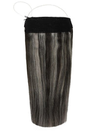The Halo Salt & Pepper #5AA/Silver Hair Extensions