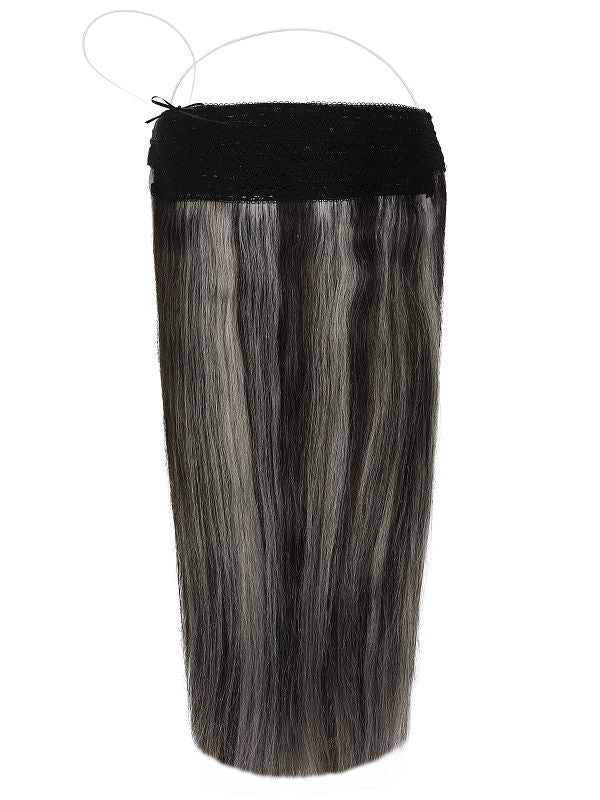 The Halo Salt & Pepper #5AA/Silver Hair Extensions