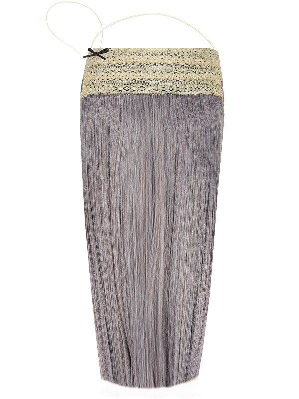 Deluxe Halo Grey Hair Extensions