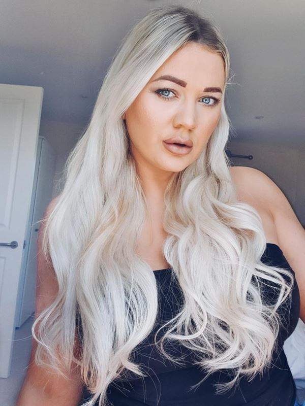 Premium Halo Ash Blonde Hair Extensions