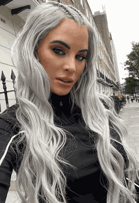 Deluxe Halo Silver Hair Extensions