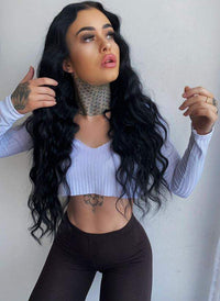 Premium Halo Jet Black #1 Hair Extensions