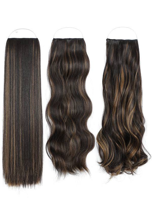 Syn Halo Hair Extensions Trio (Straight & Wavy & Curly)