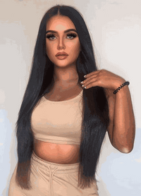 Deluxe Head Clip-In Natural Black #1B Hair Extensions