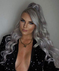 Deluxe Head Clip-In Silver Hair Extensions