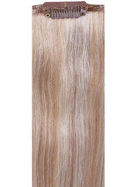 Full head clip-in mixed #17 ash blonde hair extensions with 14 clips and 8 pieces
