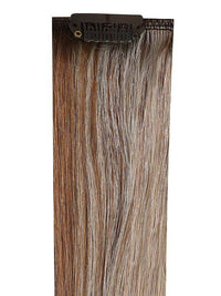 Premium Head Clip-In Brondi Beach #7/11/Ash 16"-24" 100% Indian Remy Human Hair Extensions with 28 clips