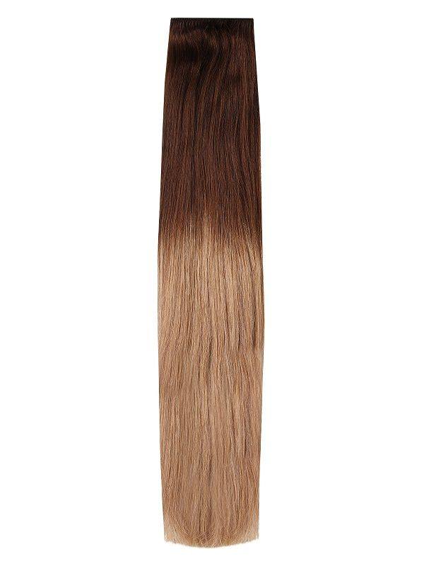 Full Head Clip-In Toffee Spice Ombre #OM2/14 20-inch Indian Remy Human Hair Extensions with 14 clips