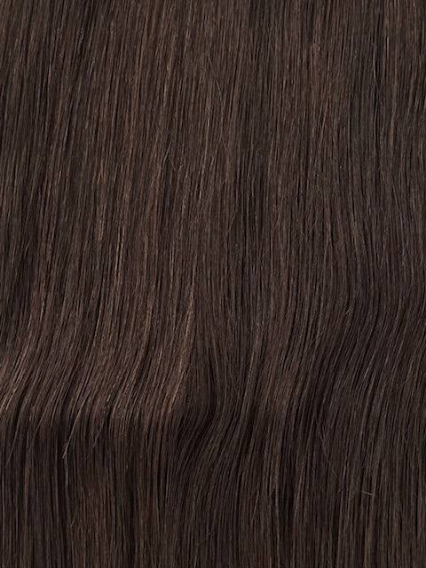 VIP Flat Weft Hair Extensions Tiana 20 inch 50g dark brown Remy hair