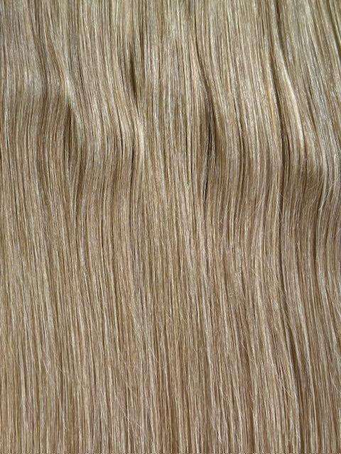 VIP Flat Weft Hair Extensions Sandie 20-inch 50g dark ash blonde Remy human hair