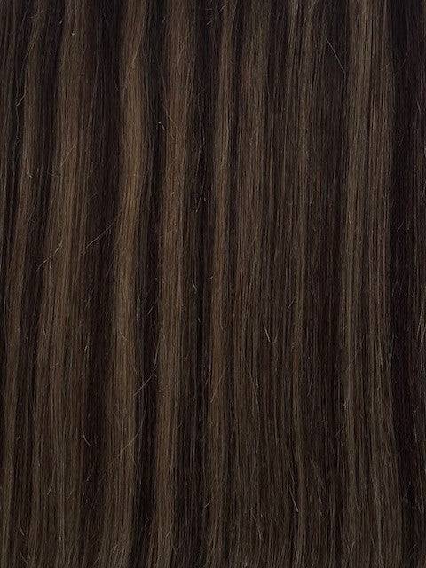 VIP Tape-In Hair Extensions Boho Brown 20-inch 100% Remy Human Hair 20 Pieces
