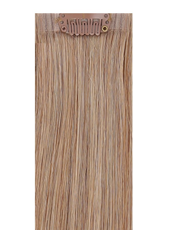 VIP Seamless Clips Ash Brown #11 hair extensions, 18-inch, 150g, 100% Indian Remy human hair