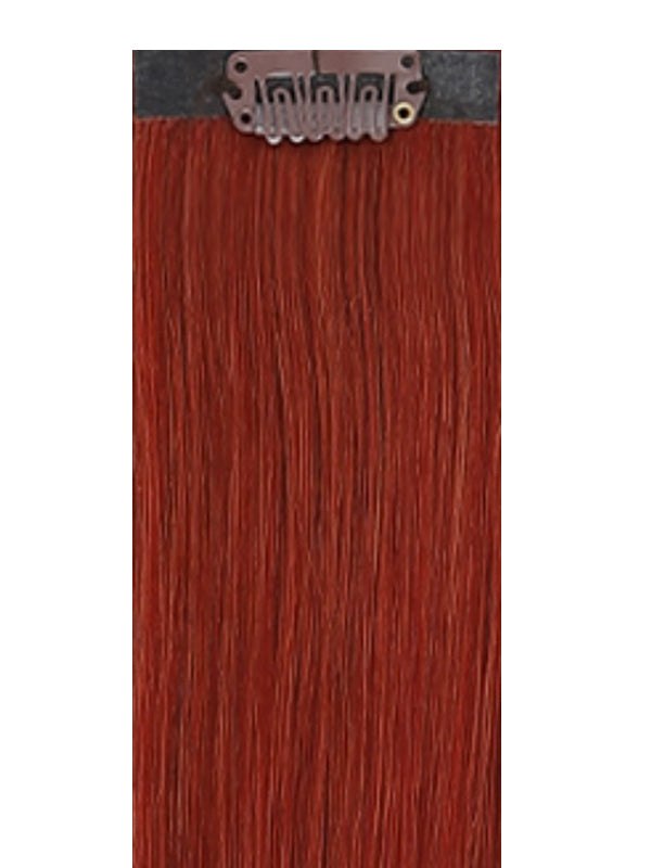 VIP Seamless Clips Copper #29 18" 100% Indian Remy Human Hair Extensions with 21 clips and 12 pieces
