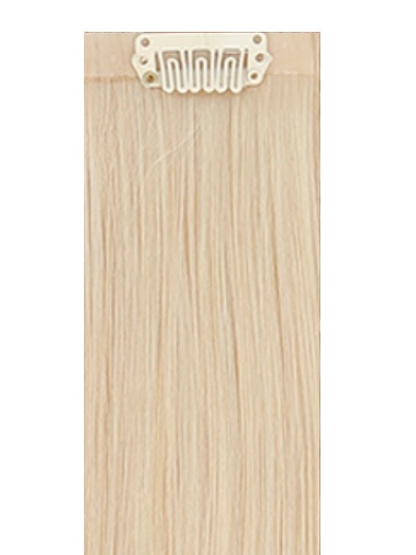 VIP Seamless Clips light blonde #613 hair extensions 18 inch double drawn Indian Remy human hair
