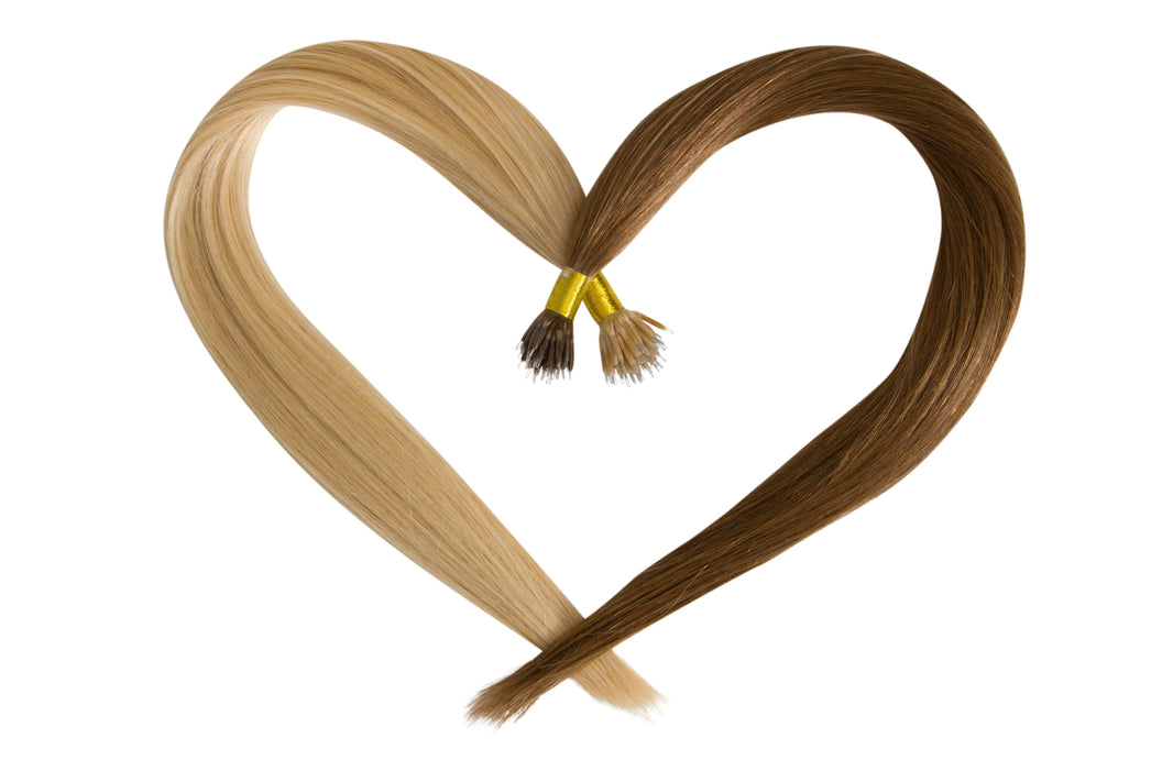 Halo Hair Extensions gift cards featuring 20" 100% Indian Remy human hair packs with 50 bonds each