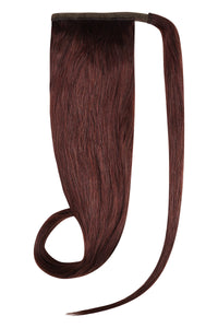 Ponytail Rich Merlot hair extensions 20-24 inch Indian human Remy hair for volume and length