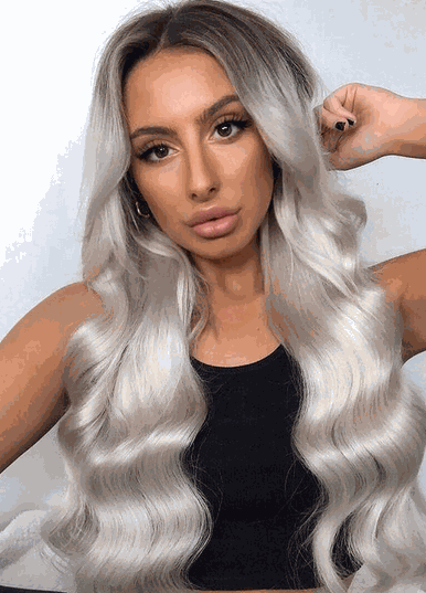Deluxe Head Clip-In Ash Blonde Hair Extensions