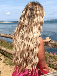 Deluxe Halo Hair Extensions Mixed #11/24 with adjustable clear wire and no clips on medium hair