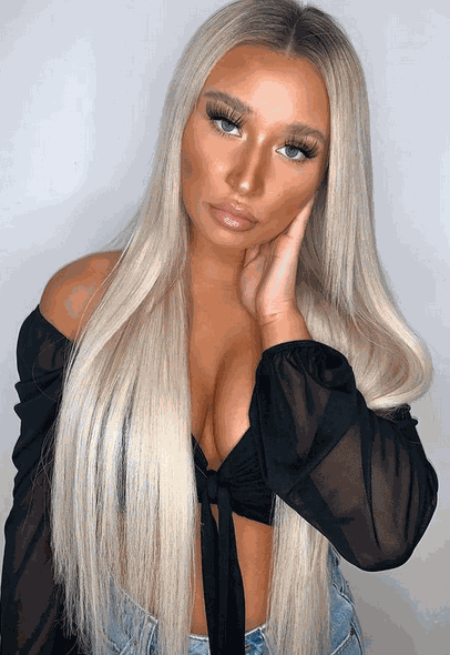 Deluxe Head Clip-In Ash Blonde Hair Extensions