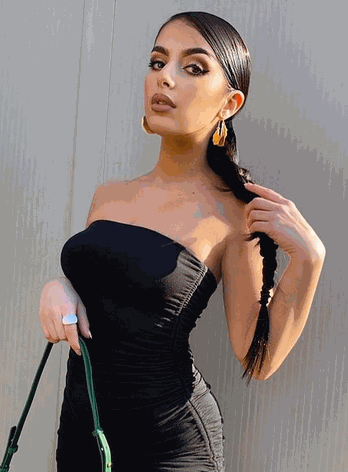 Natural Black #1B Ponytail Hair Extensions made from 100% Indian Human Remy Hair, available in 20" and 24" lengths.