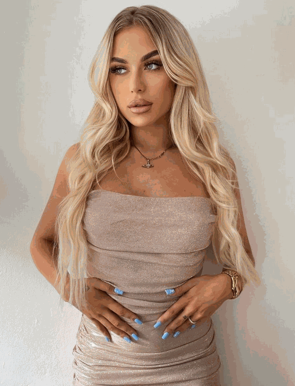 Deluxe Head Clip-In Golden Blonde #24 Hair Extensions