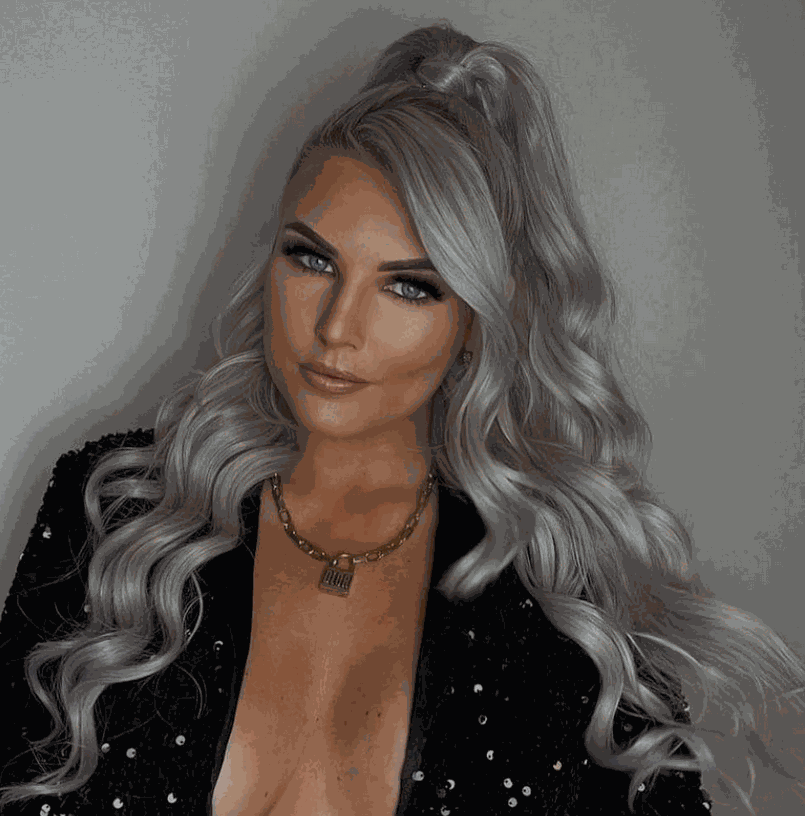 Deluxe Head Clip-In Grey Hair Extensions