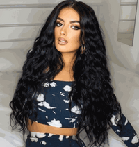 Deluxe Halo Jet Black #1 Hair Extensions