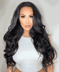 Deluxe Halo Jet Black #1 Hair Extensions
