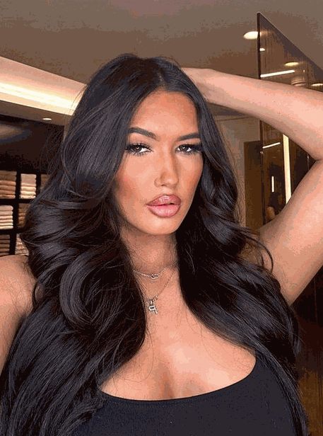 Premium Halo Natural Black #1B Hair Extensions