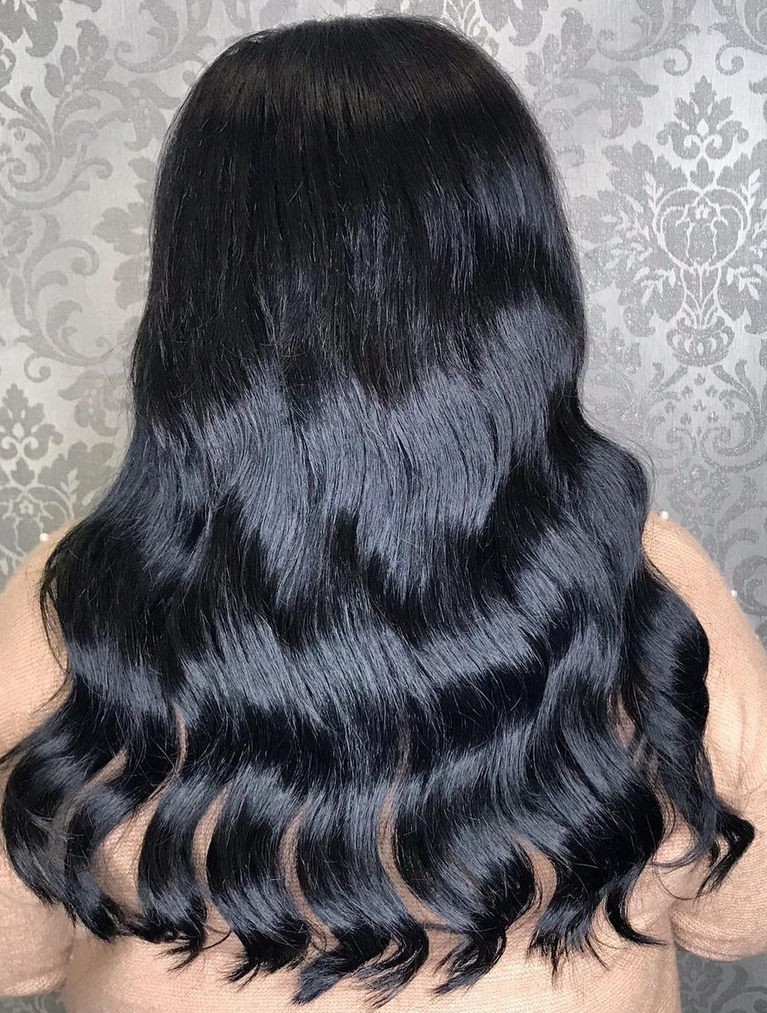 Deluxe Head Clip-In Jet Black #1 Hair Extensions
