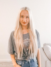 Half Head Ash Blonde Clip In Hair Extensions