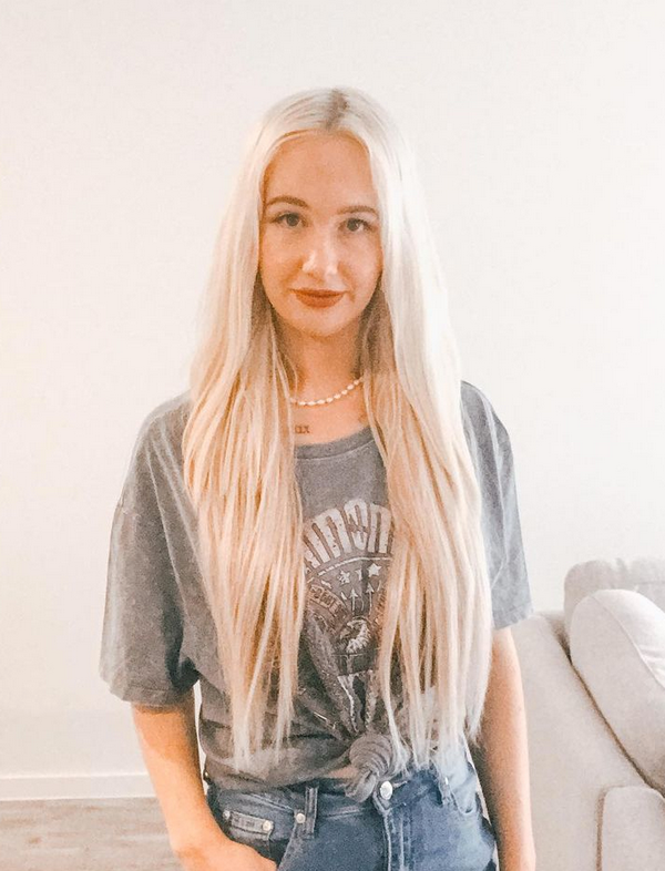 Half Head Ash Blonde Clip In Hair Extensions