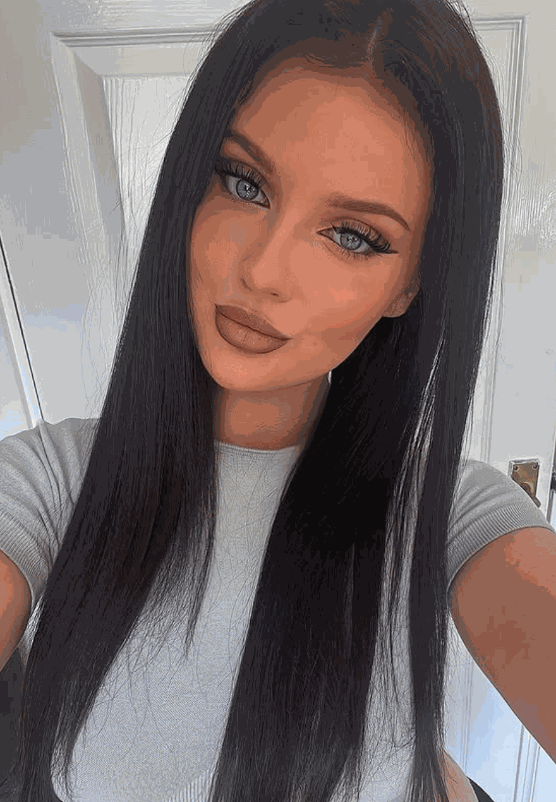 Halo Natural Black hair extensions with adjustable clear wire and no damage application