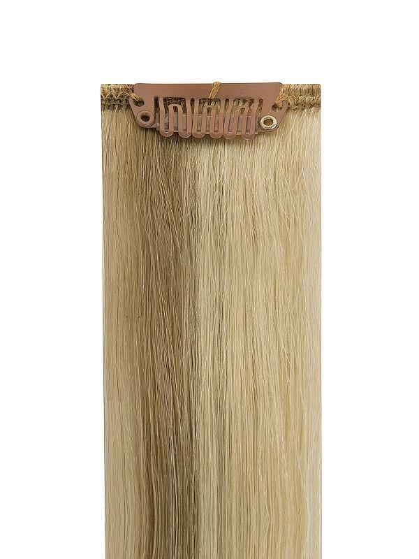 Full head clip-in mixed #11/24 Indian Remy human hair extensions with 14 clips and 8 pieces