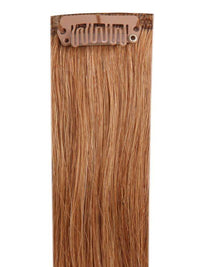 Deluxe Head Clip-In Chestnut #8 hair extensions with 21 clips and 100% Indian Remy human hair