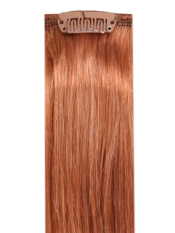 Full Head Clip-In Light Auburn #30 Hair Extensions