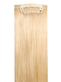 Deluxe Head Clip-In Hair Extensions light blonde #613 16-24 inch Indian Remy human hair set with 21 clips