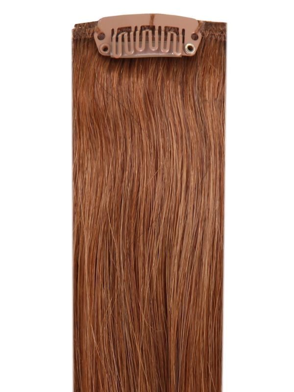 Premium Clip-In Light Brown #6 Hair Extensions