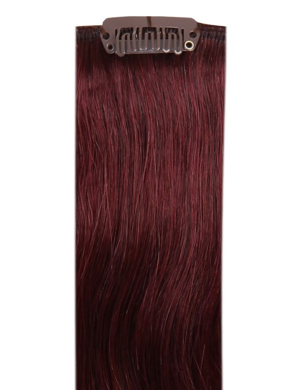 Premium Head Clip-In Plum #99J Hair Extensions