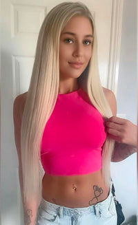Premium Head Clip-In Ash Blonde Hair Extensions