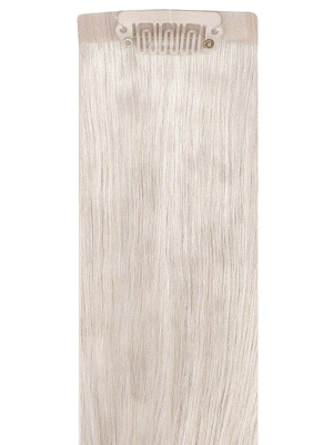 VIP Seamless Clips ash blonde hair extensions, 18-inch, 150g, 21 clips, 12 pieces, 100% Indian Remy human hair