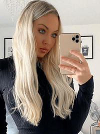 VIP Seamless Clips Ash Blonde Hair Extensions