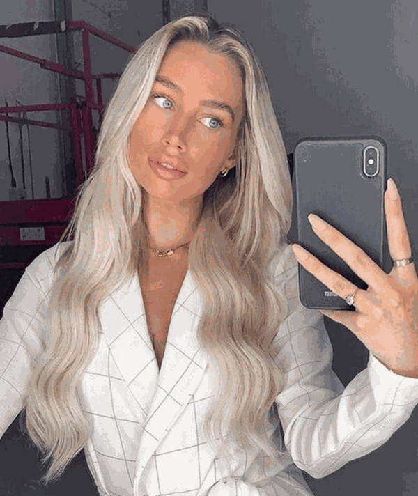 Deluxe Head Clip-In Ash Blonde Hair Extensions