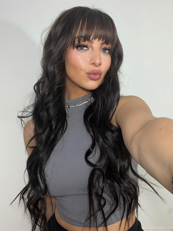 Premium Head Clip-In Espresso #1B/2 Hair Extensions