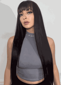 Full Head Clip-In Espresso #1B/2 Hair Extensions