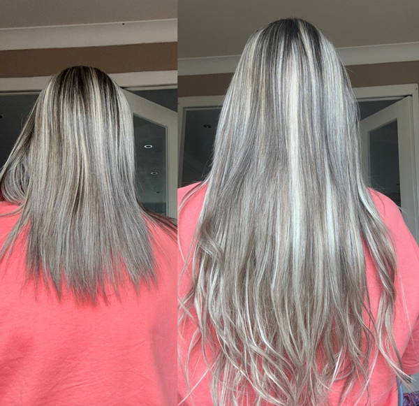 Premium Head Clip-In Cookies 'n' Cream #5A/Ash Hair Extensions